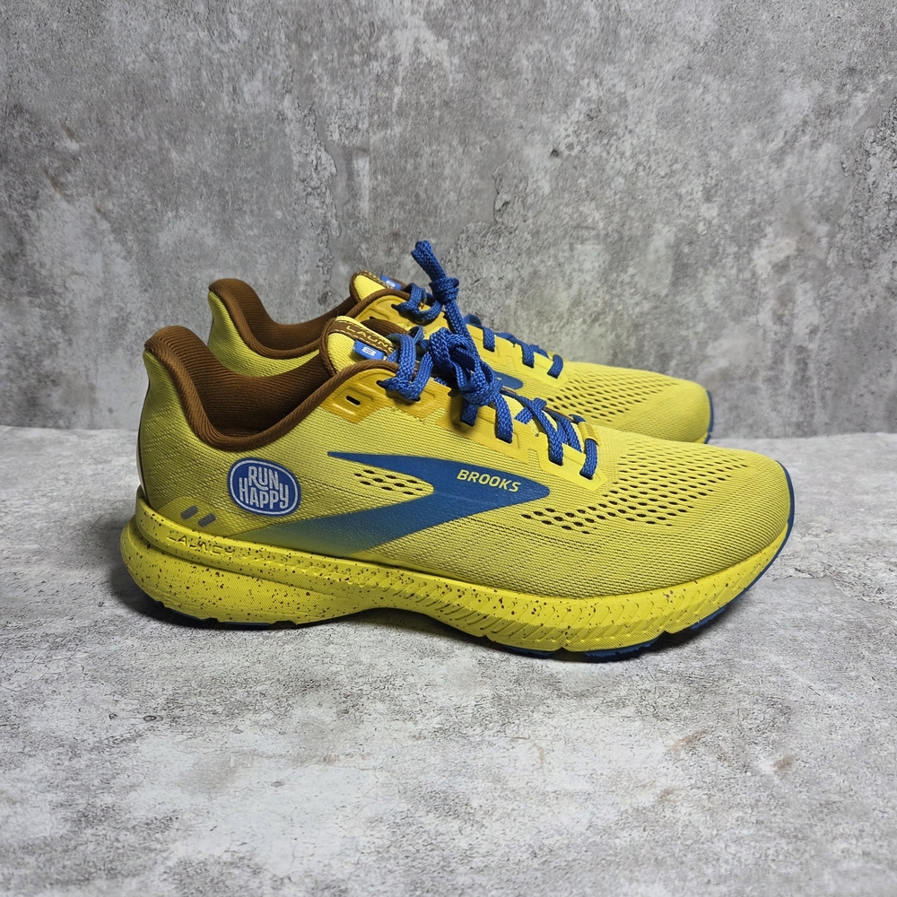 Brooks Launch 8 Run Happy Women’s Size 10 M Yellow Banana Running Shoes Sneakers